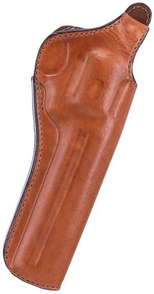 Bianchi 12694 111 Cyclone Belt Holster Size 04 OWB Open Bottom Style made of Leather with Tan Finish Strongside/Crossdraw & Belt Loop Mount Type fits 4" Barrel Ruger GP100 & 4" Barrel S&W L-Frame for Right Hand