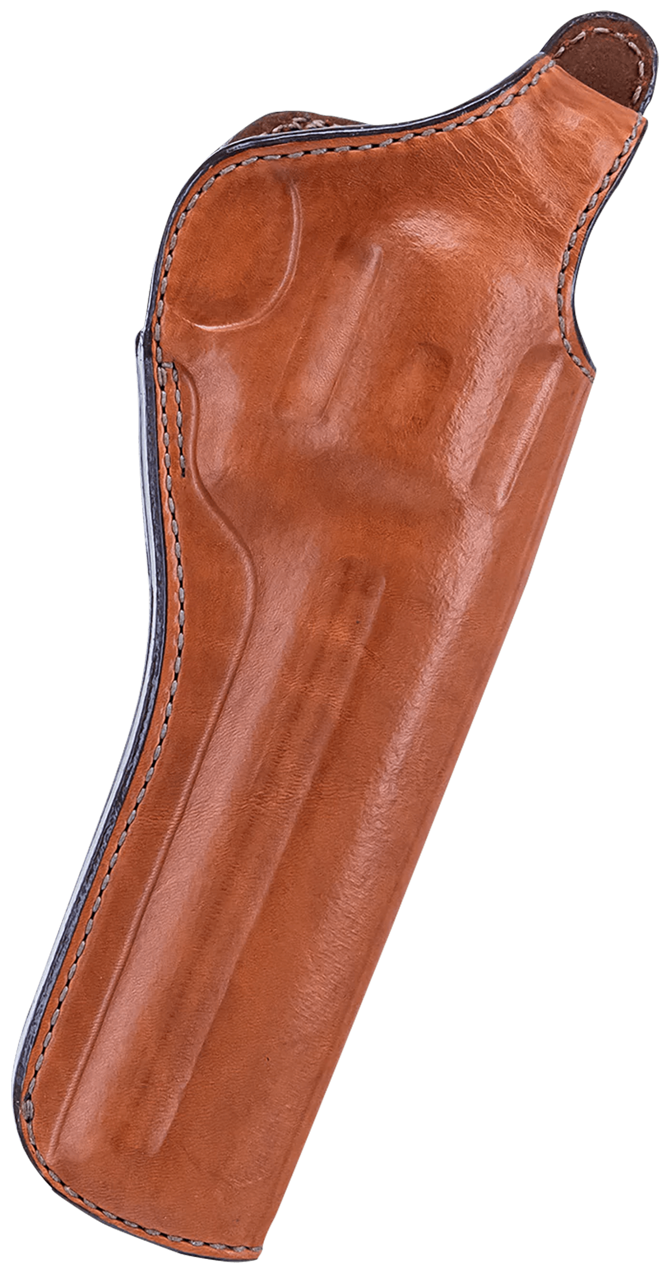 Bianchi 12694 111 Cyclone Belt Holster Size 04 OWB Open Bottom Style made of Leather with Tan Finish Strongside/Crossdraw & Belt Loop Mount Type fits 4" Barrel Ruger GP100 & 4" Barrel S&W L-Frame for Right Hand