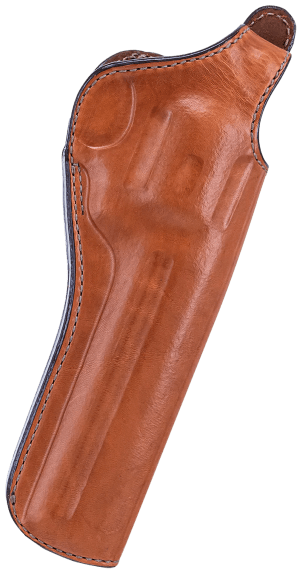 Bianchi 12680 111 Cyclone Belt Holster Size 05 OWB Open Bottom Style made of Leather with Tan Finish Strongside/Crossdraw & Belt Loop Mount Type fits 6" Barrel S&W K-Frame for Right Hand