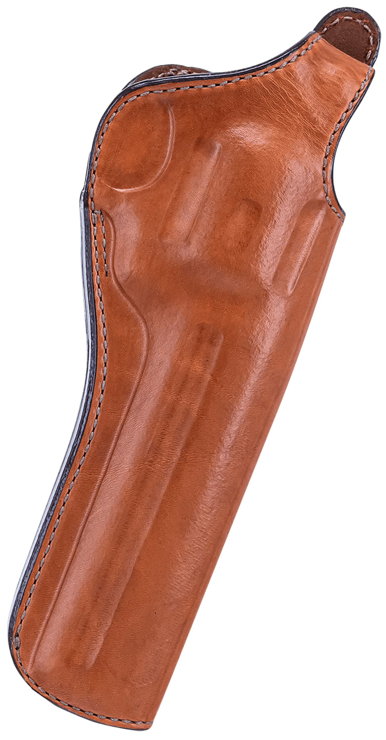 Bianchi 12680 111 Cyclone Belt Holster Size 05 OWB Open Bottom Style made of Leather with Tan Finish Strongside/Crossdraw & Belt Loop Mount Type fits 6" Barrel S&W K-Frame for Right Hand