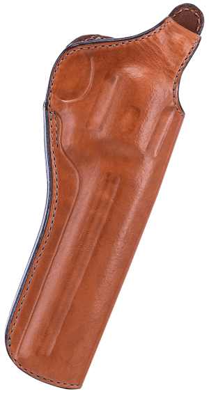 Bianchi 12696 111 Cyclone Belt Holster Size 06 OWB Open Bottom Style made of Leather with Tan Finish Strongside/Crossdraw & Belt Loop Mount Type fits 6" Barrel Ruger RedHawk S&W L-Frame & Colt King Cobra for Right Hand