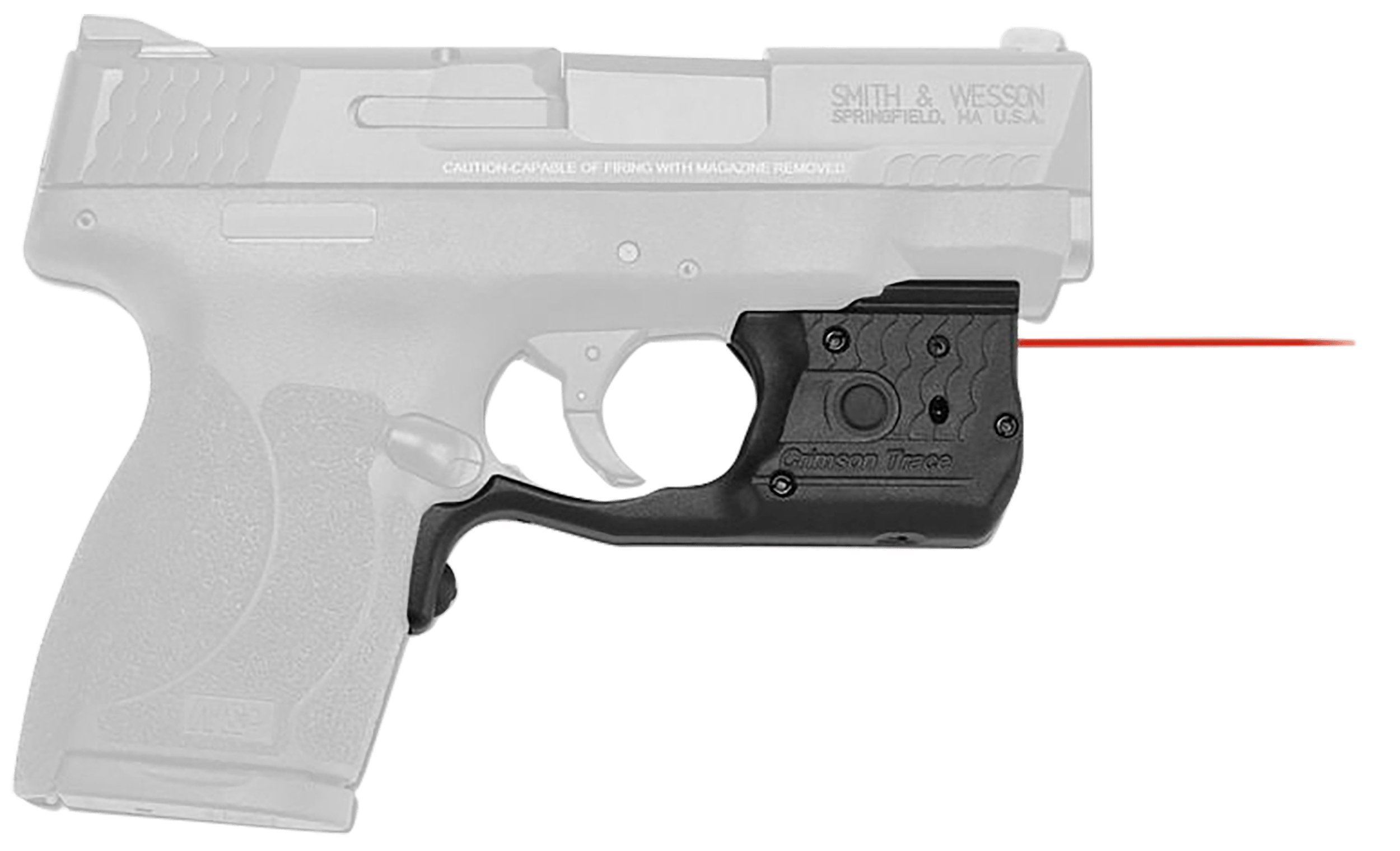 Crimson Trace 0169601 LL-808 Laserguard Pro Black Red Laser Smith & Wesson M&P Shield .45 ACP