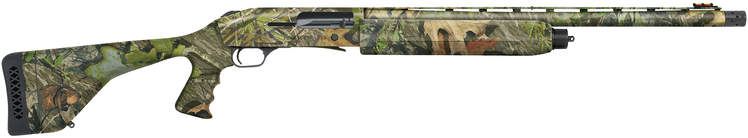 Mossberg 82540 935 Magnum Turkey 12 Gauge 4+1 3.5" 22" Vent Rib Overbored Barrel Dual Gas Vent System Drilled & Tapped Receiver Overall Mossy Oak Obsession Synthetic Pistol Grip Stock Fiber Optic Sight Includes X-Factor Ported Choke