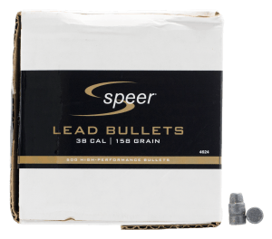 Speer 4624 Handgun  38 Cal .358 158 gr Lead Semi Wadcutter 500rd Box/ 1 Case