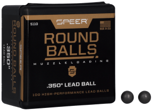 Speer 5110 Lead Balls 36 Cal Lead Ball .350 Dia 64 gr 100rd Box/ 5 Case