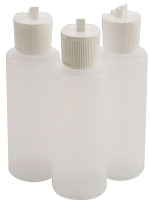 Tipton 197624 Flip Top Solvent Bottles 4 oz Plastic 3 Per Pkg