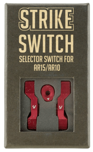 Strike ARSSSRED Strike Switch 60/90 Degree Red Aluminum AR-Platform Ambidextrous