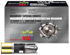 Brenneke SL122MBPM Special Forces Maximum Barrier Penetration Magnum 12Gauge 2.75" 1 3/8oz Slug Shot 5 Per Box
