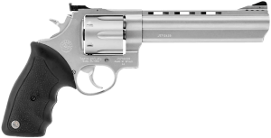 Taurus 2440069 44  44 Rem Mag 6rd 6.50" Ported Barrel  Overall Matte Finish Stainless Steel  Finger Grooved Black Rubber Grip & Adjustable Rear Sight