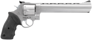 Taurus 2440089 44 Large Frame 44 Rem Mag 6rd 8.37" Matte Stainless Ported Barrel Matte Stainless Cylinder & Frame Black Finger Groove Rubber Grip Transfer Bar Safety Exposed Hammer