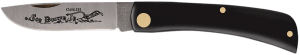 Case 00095 Sod Buster Jr. 2.80" Folding Skinner Plain Etched As-Ground Stainless Steel Blade Black Synthetic Handle