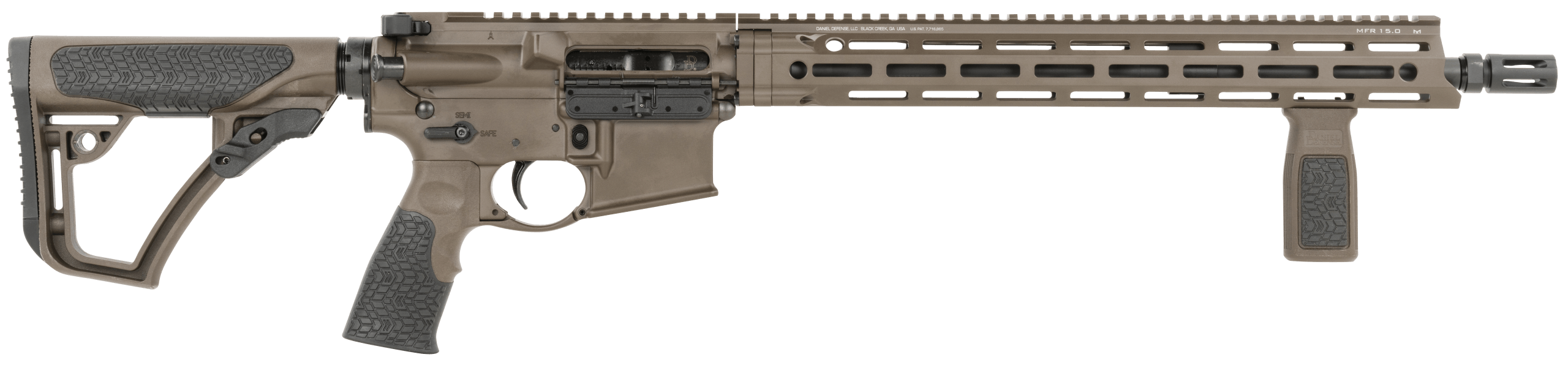 Daniel Defense 0212802338067 DDM4 V7 *CO Compliant 5.56x45mm NATO 16" No Magazine Cerakote 6 Position w/SoftTouch Overmolding Stock
