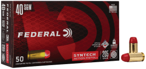 Federal AE40SJAP1 American Eagle Syntech Action Pistol  40S&W 205gr Total Syntech Jacket Flat Nose 50rd Box