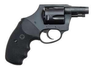 Charter Arms 64429 Boomer  Large Frame 44 Special 5 Shot  2" Black Nitride Ported/Tapered Steel Barrel  Black Nitride Cylinder  Black Nitride Steel Frame  Black Finger Grooved Rubber Grip  Concealed Hammer