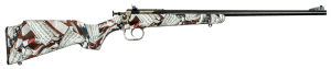 Crickett KSA2168 Youth  22 LR 1rd 16.12" Blued Barrel & Receiver  Fixed Front/Adjustable Rear Peep Sight  American Flag/Amendment Synthetic Stock w/11.5" LOP  Rebounding Firing Pin Safety
