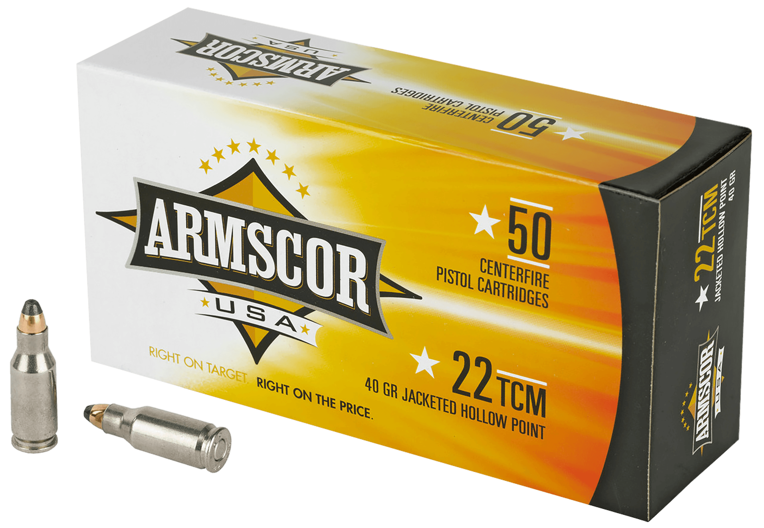 Armscor FAC22TCM1N USA 22TCM 40gr Jacketed Hollow Point 50rd Box
