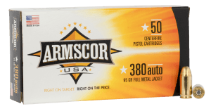 Armscor FAC3802N USA  380ACP 95gr Full Metal Jacket 50rd Box