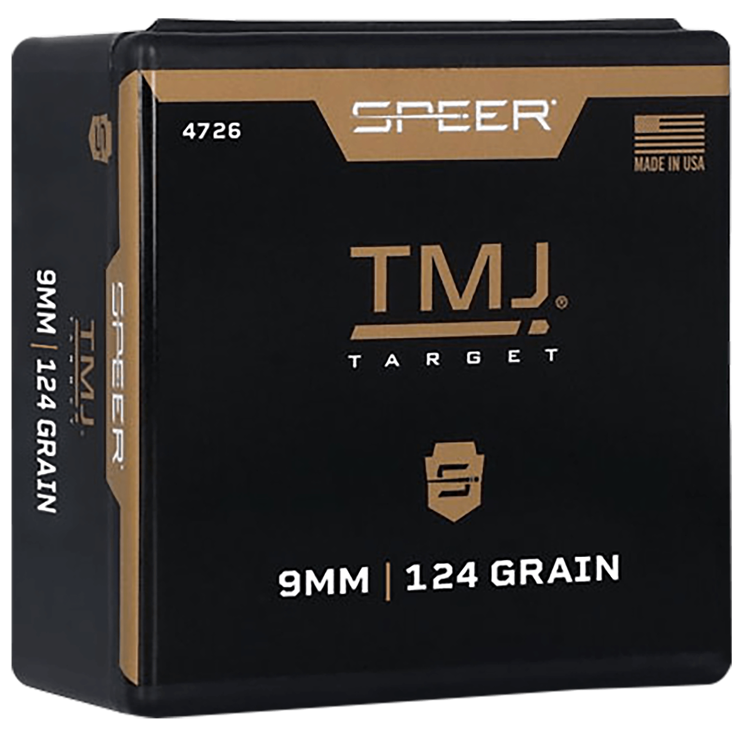 Speer 4726 TMJ Value Pack 9mm .355 124 gr Total Metal Jacket 600 Per Box/ 1 Case