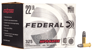 Federal AM22 Champion Training Auto Match 22LR 40gr Lead Round Nose 325rd Box *Bulk