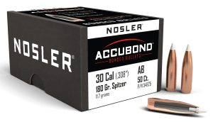 Nosler 54825 AccuBond  30 Cal .308 180 gr Spitzer Point/ 50rd Box