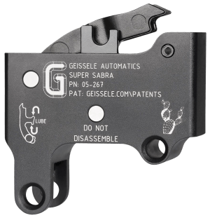 Geissele Automatics 05267 Super Sabra Trigger Pack Two-Stage Curved Trigger with 5.50-7.50 lbs Draw Weight & Black Oxide Finish for IWI Tavor  X95