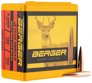 Berger Bullets 26552 Elite Hunter Match Grade 6.5mm 140gr Boat Tail 100/Box