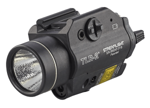 Streamlight 69120 TLR-2 Gun Light  Black Anodized 300 Lumens White C4 LED/Red Laser