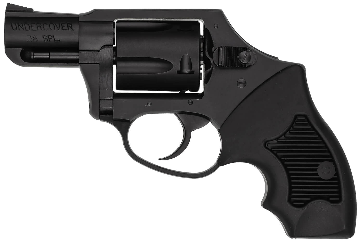 Charter Arms 13811 Undercover 38 Special 5rd 2" Stainless Steel Barrel/Cylinder w/Black Finish Aluminum Frame w/Black Finish DAO Concealed Hammer Finger Grooved Black Rubber Grip - Image 2
