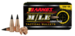 Barnes Bullets 30320 TAC-TX M/LE 300Blackout 120gr Flat Base 50/Box