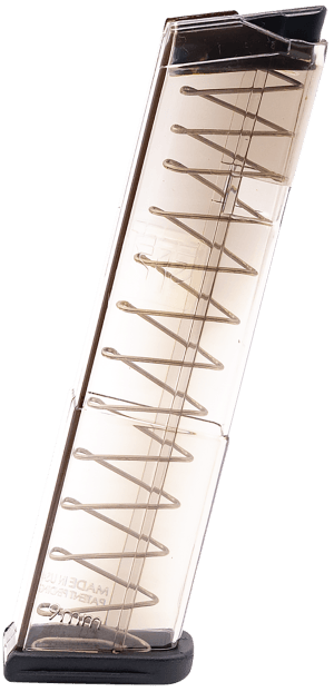 ETS Group GLK4312 Pistol Mags 12rd 9mm Luger Compatible w/ Glock 43 Clear Polymer