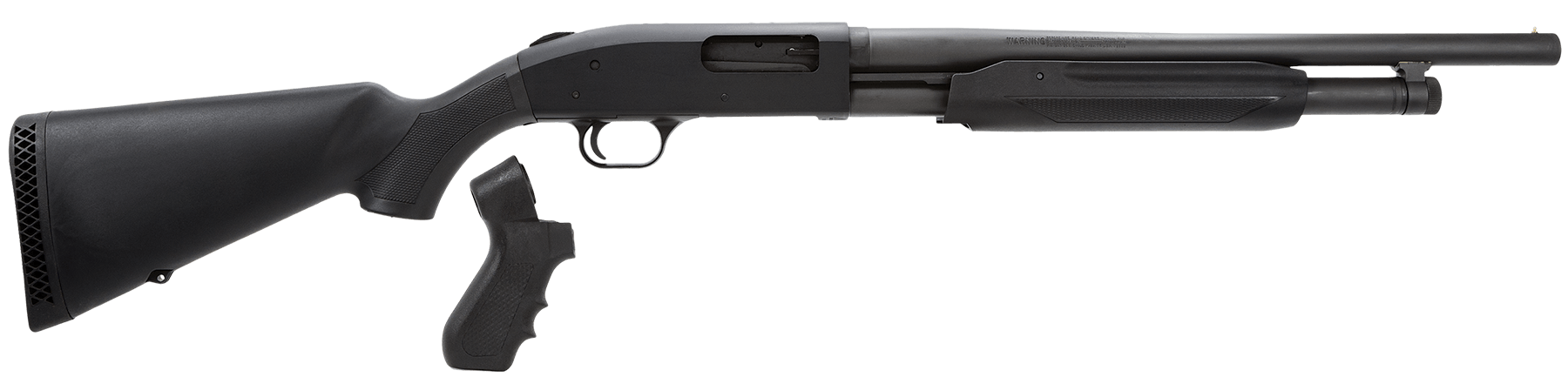 Mossberg 50521 500 Special Purpose 12 Gauge 5+1 3" 18" Barrel Parkerized Finish Aluminum Receiver Synthetic Stock Accu-Set Chokes Includes Exclusive Pistol Grip Kit