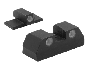 Meprolight USA 151203101 Tru-Dot Black | Green Tritium Front Sight Green Tritium Rear Sight Set