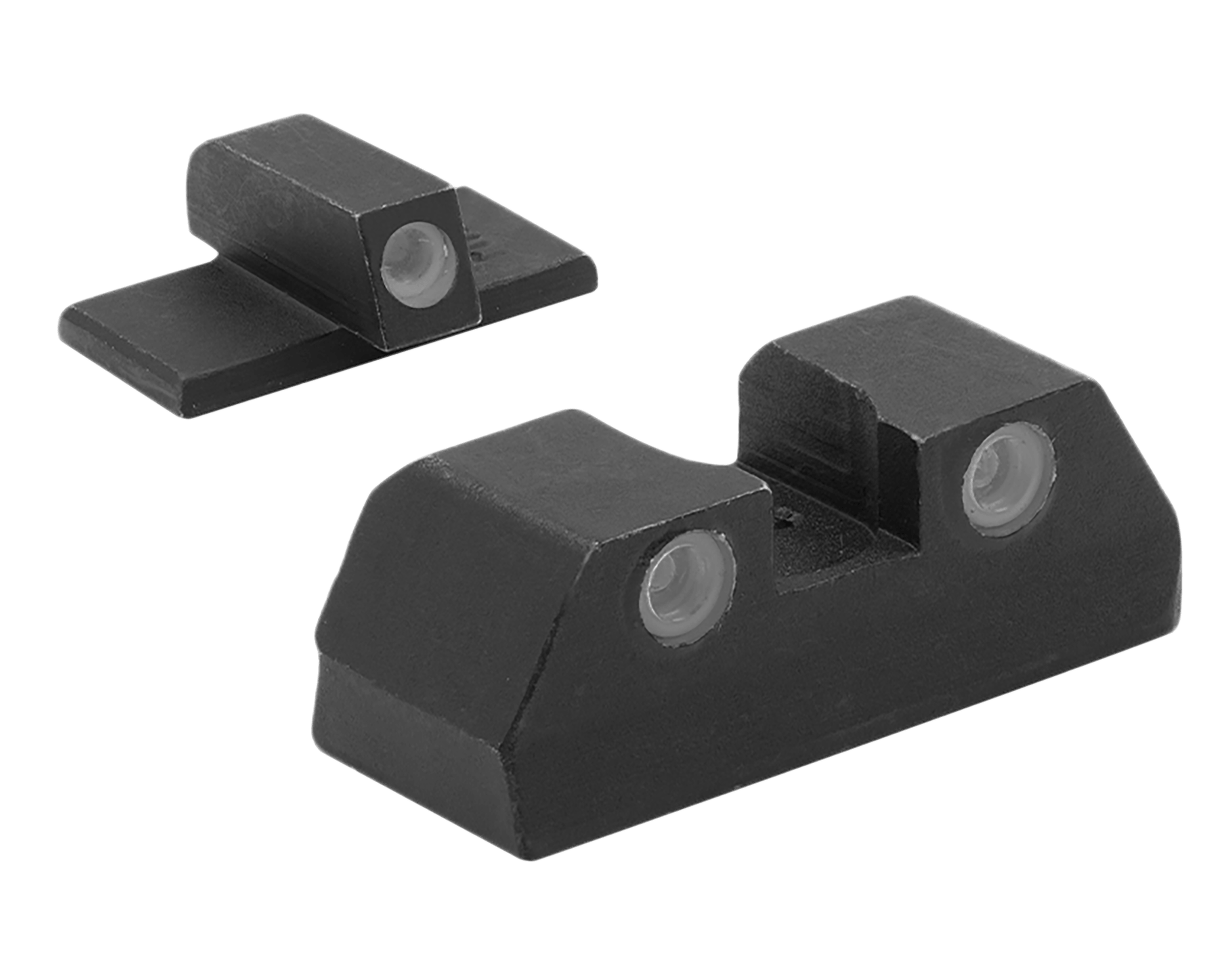 Meprolight USA 151203101 Tru-Dot Black | Green Tritium Front Sight Green Tritium Rear Sight Set