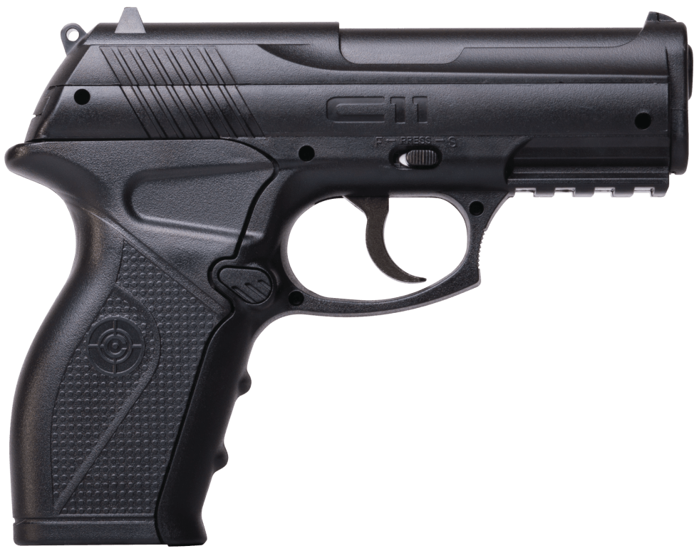 Crosman C11 C11 Air Pistol CO2 177 18+1 Black Polymer Grips