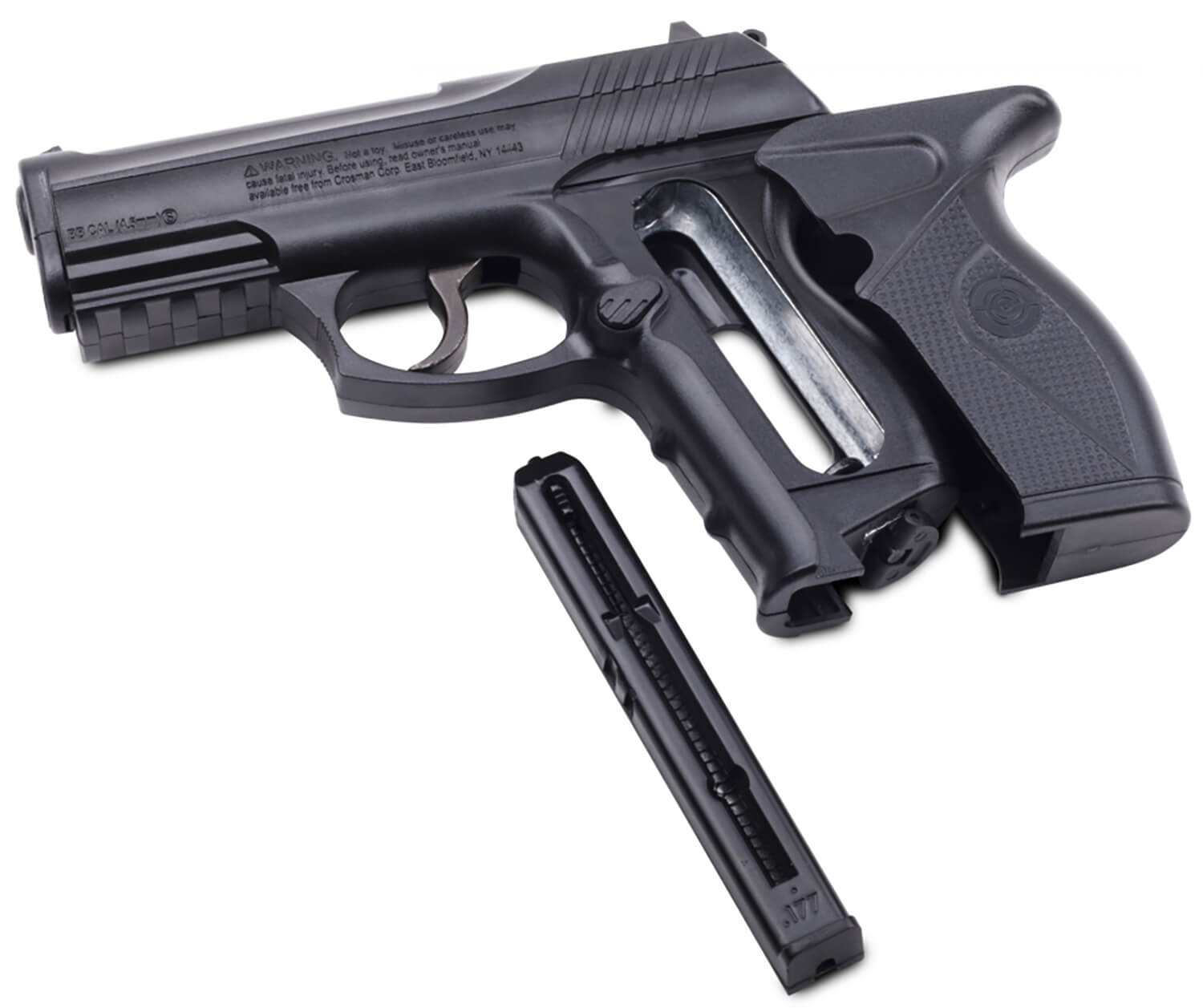 Crosman C11 C11 Air Pistol CO2 177 18+1 Black Polymer Grips - Image 3