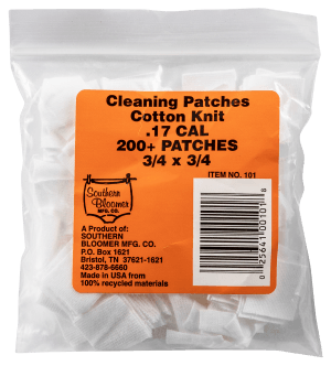 Southern Bloomer 101 Cleaning Patches 17 Cal Cotton 200 Per Pack