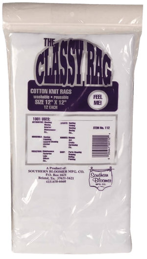 Southern Bloomer 112 Cleaning Patches Cotton 12" x 12" 12 Per Bag