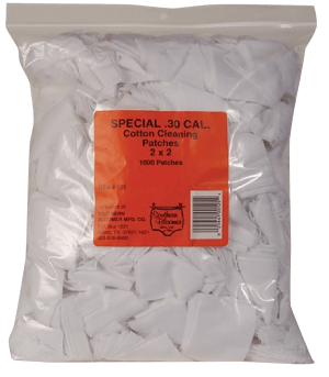 Southern Bloomer 125 Cleaning Patches 30 Cal Cotton 1000 Per Bag
