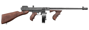 Thompson T1D 1927A-1 Deluxe 45 ACP Caliber with 16.50" Barrel  10+1 Capacity (Drum)  Blued Metal Finish  American Walnut Stock Wood Grip Right Hand