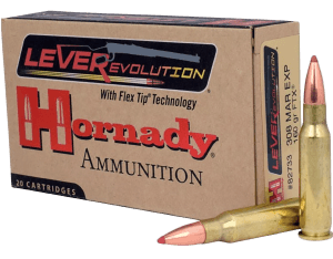 Hornady 82733 LEVERevolution 308MarlinExpress 160gr Flex Tip eXpanding 20rd Box
