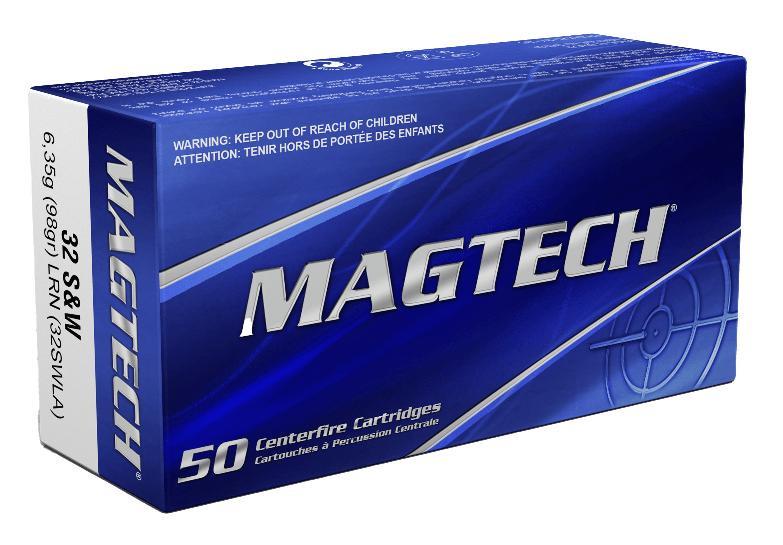 Magtech 32SWLA Range/Training 32 S&W Long 98 gr Lead Round Nose 50rd Box