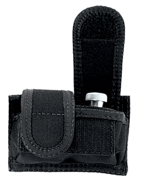 Uncle Mike's 88281 Universal SpeedLoader Mag Pouch Double Black Kodra Nylon Hook & Loop 38 Cal 45 Cal Belts 2.25" Wide