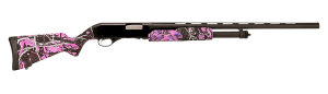 Stevens 22561 320 Field Youth 20 Gauge Pump 3" 5+1 22" Matte Black Vent Rib Barrel Matte Black Aluminum Drilled & Tapped Receiver Fixed Muddy Girl Synthetic Stock Right Ambidextrous