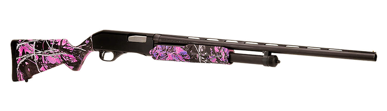 Stevens 22561 320 Field Youth 20 Gauge Pump 3" 5+1 22" Matte Black Vent Rib Barrel Matte Black Aluminum Drilled & Tapped Receiver Fixed Muddy Girl Synthetic Stock Right Ambidextrous - Image 3