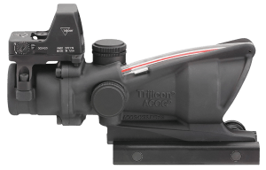 Trijicon 100550 ACOG Combo Matte Black 4x32mm Illuminated Red Crosshair .223 BDC Reticle