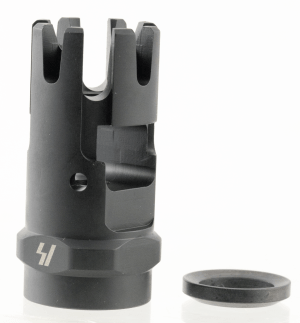 Strike Industries CCCOMP Checkmate Comp Black Steel with 1/2"-28 tpi Threads & 1.87" OAL for 223 Rem 5.56x45mm NATO AR-Platform