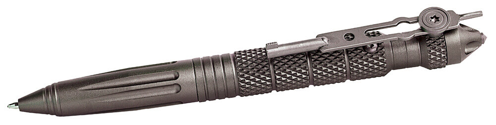 Uzi Accessories UZITACPEN4GM Tactical Pen Gun Metal Aluminum 6" Features Glass Breaker/Cuff Key - Image 2