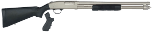 Mossberg 50299 590 Mariner 12 Gauge 8+1 3" 20" Cylinder Bore Barrel Silver Marinecote Barrel/Receiver Synthetic Stock Includes Pistol Grip Conversion Kit