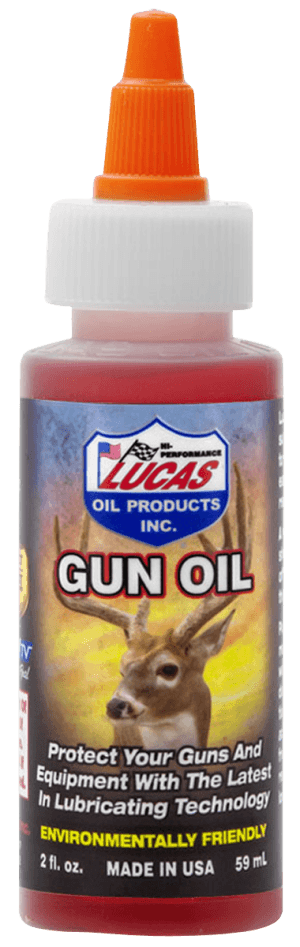 Lucas Oil 10006 Lucas Gun Oil Cleans Lubricates Prevents Rust & Corrosion 2 oz Squeeze Bottle