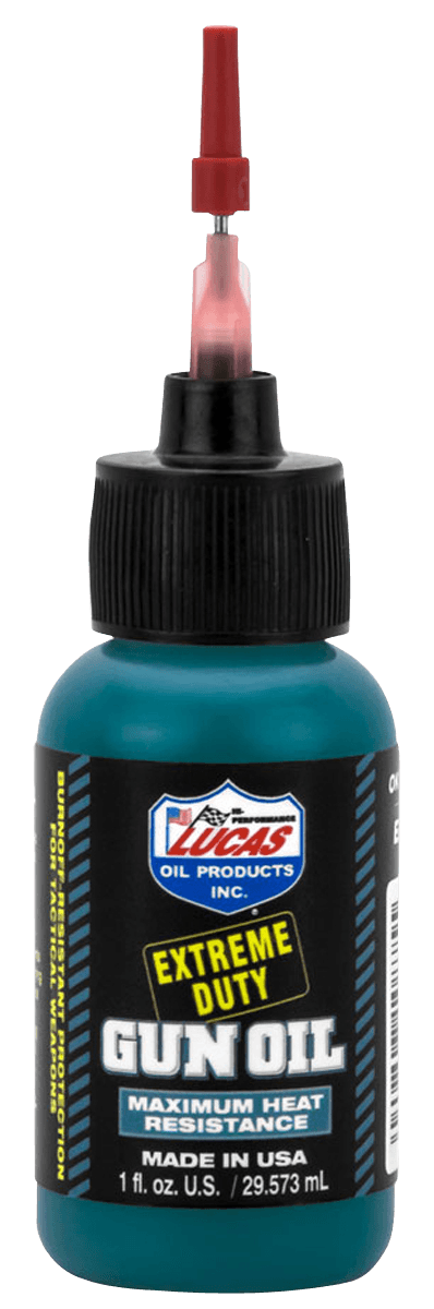 Lucas Oil 10875 Extreme Duty Gun Oil Against Heat Friction Wear 1 oz Squeeze Bottle